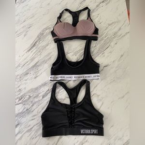 Victoria Secrets sports bras bundle size medium